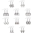 thumbnail image 1 of 10 Pairs Cowgirl Western Earrings West Cowgirl Boots Dangle Earrings Cowboy Themed Cactus Earrings Unique Country Drop Earrings Concert Party Earrings for Woman, 1 of 6
