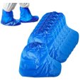 thumbnail image 1 of 10 Pairs Disposable Boot Covers,Blue Plastic Waterproof Shoe Covers,Elastic Band Shoe Protectors,Non-Slip Outdoor Rain Shoe Covers,for Women and Men By Scheam, 1 of 7