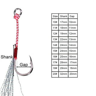 10Pairs Metal Jig Assist Hook for Fishing Pink Double Hooks Thread