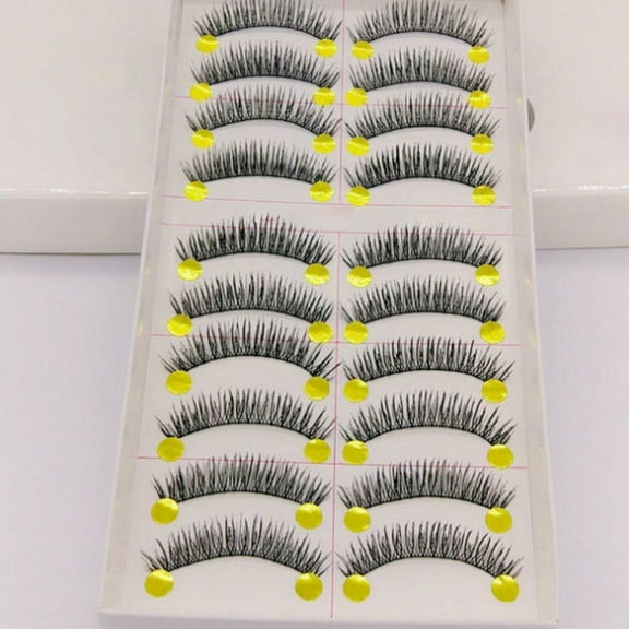 10 Pairs Fake Eyelashes Are Naturally Thi, Criss Crossing And My Eyelashes[ U8I4