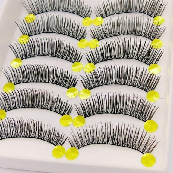 10 Pairs Fake Eyelashes Are Naturally Thick, Criss Crossing And Messy Eyelashes[ P3C5