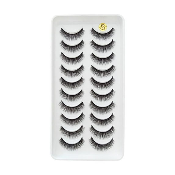 10 Pairs False Eyelashes - Soft, Comfortable, and Lightweight Design