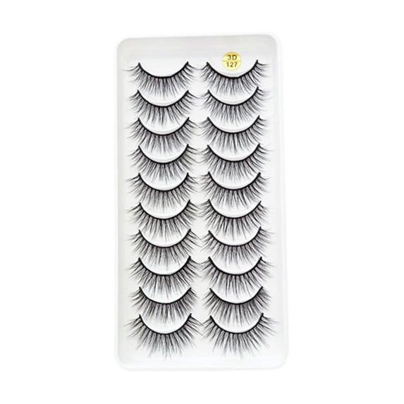 10 Pairs False Eyelashes - Soft, Comfortable, and Lightweight Design
