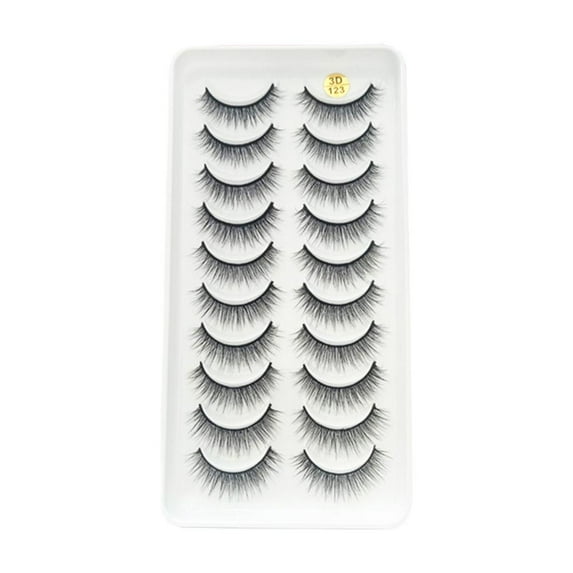 10 Pairs False Eyelashes - Soft, Comfortable, and Lightweight Eyelash Extensions