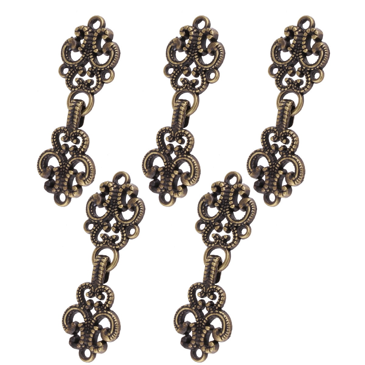 10 Pairs Flower Buttons Buckles Retro Shawl Cardigan Clips Decorative ...