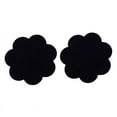 thumbnail image 1 of 10 Pairs Flower Satin Self Adhesive Breast Petal Pasties Cover Bra Pad Sticker - Black, 7.5cm, 1 of 5