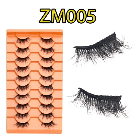 10 Pairs Fluffy Voluminous False Eyelashes