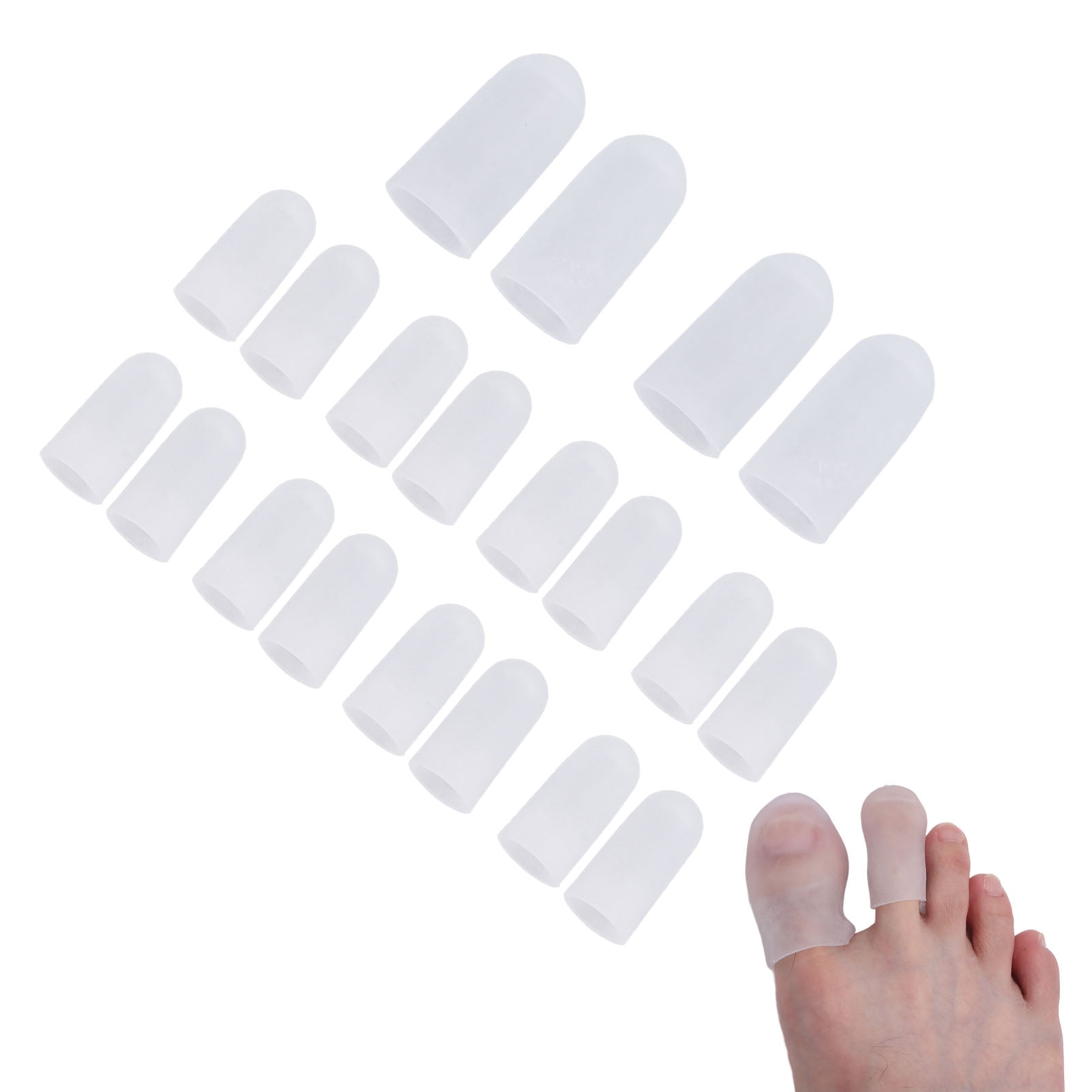 10 Pairs Gel Toe Toe Protectors Toe Guards For Protection Of Ingrown Toenails Corns Calluses