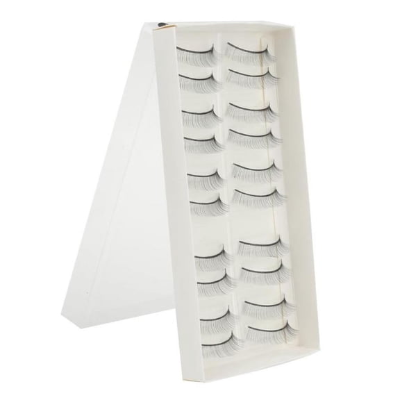 10 Pairs Handmade Natural Flare False Fake Eyelashes Eye lashes Makeup Tool