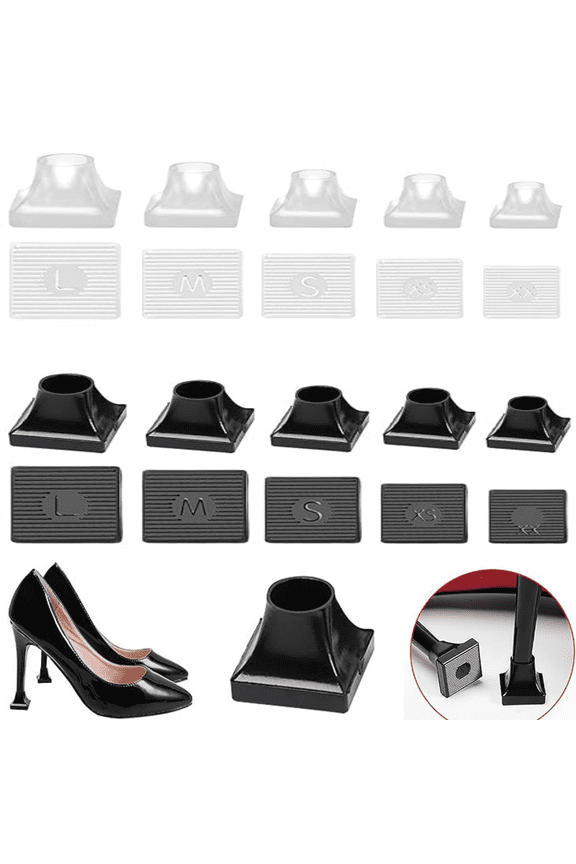 10 Pairs High Heel Protectors 5 Sizes Heel Repair Caps Covers & Heel Stoppers Heel Cover Replacement Tip Caps
