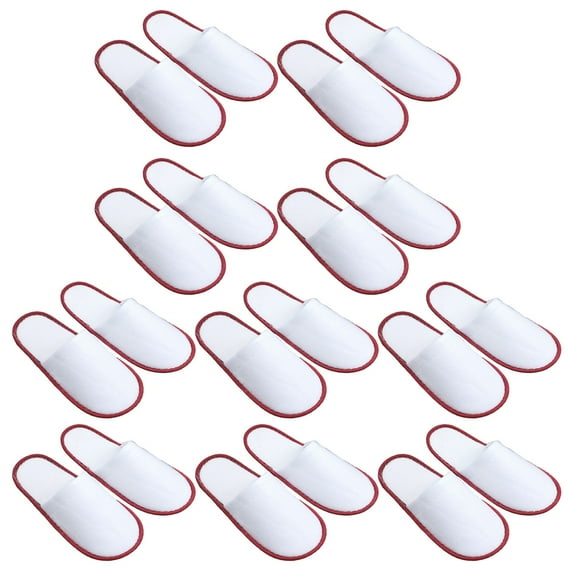 10 Pairs Hotel Slippers Anti-slip Breathable Close Toe Disposable Type Guest SPA