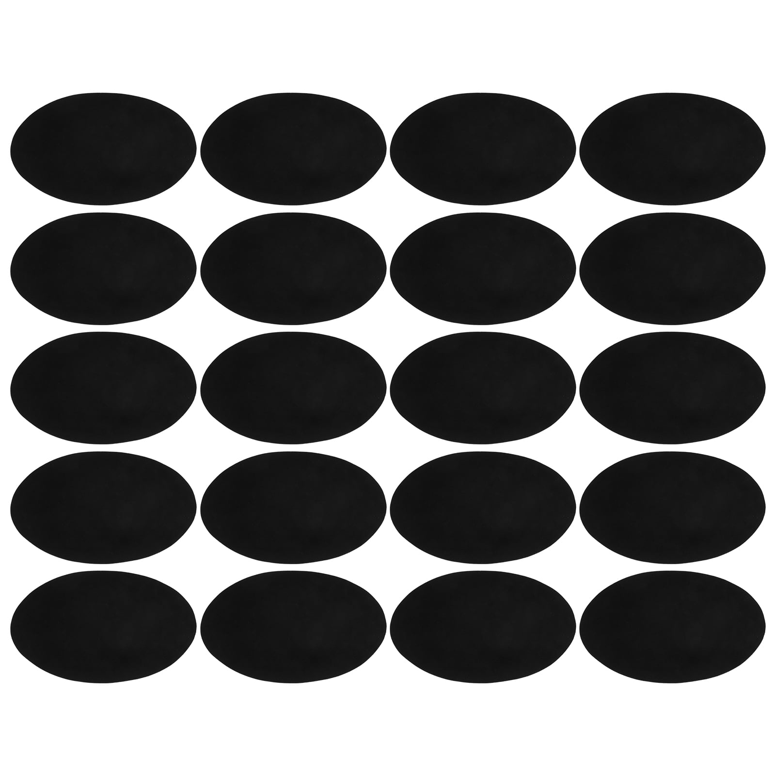 10 Pairs Iron Patches Flocking Adhesive Oval Sleeve Elbow Knee Cloth