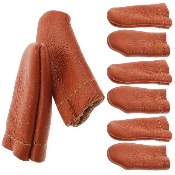 10 Pairs Knitting Finger Thimble Guards Finger Protective Guards (Random Color)