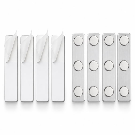 10 Pairs Magnetic Outdoor Curtain Weights,2.4 x 0.55 Inches Silver Metal Curtain Holders,Windproof Drape Fasteners for Patio,Window,Curtains