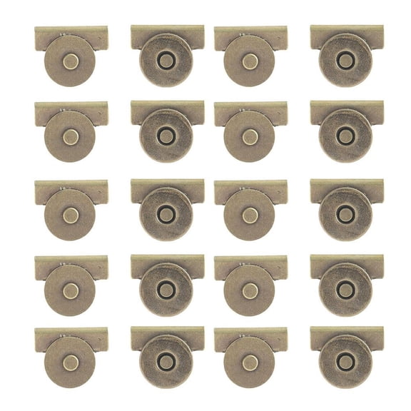10 Pairs Magnetic Snaps for Purses and Totes, No-Sew Metal Buttons for Sewing, Craft, Purses, Bags, Clothes, Leather