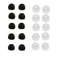 thumbnail image 1 of Earbuds Tips Replacement for Audio-Technica Skullcandy, White/Black, 10 Pack, 1 of 5