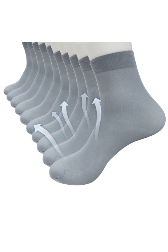10 Pairs Men's Breathable Ankle Socks Comfort Cushion Perfect for Running Daily Casual Use