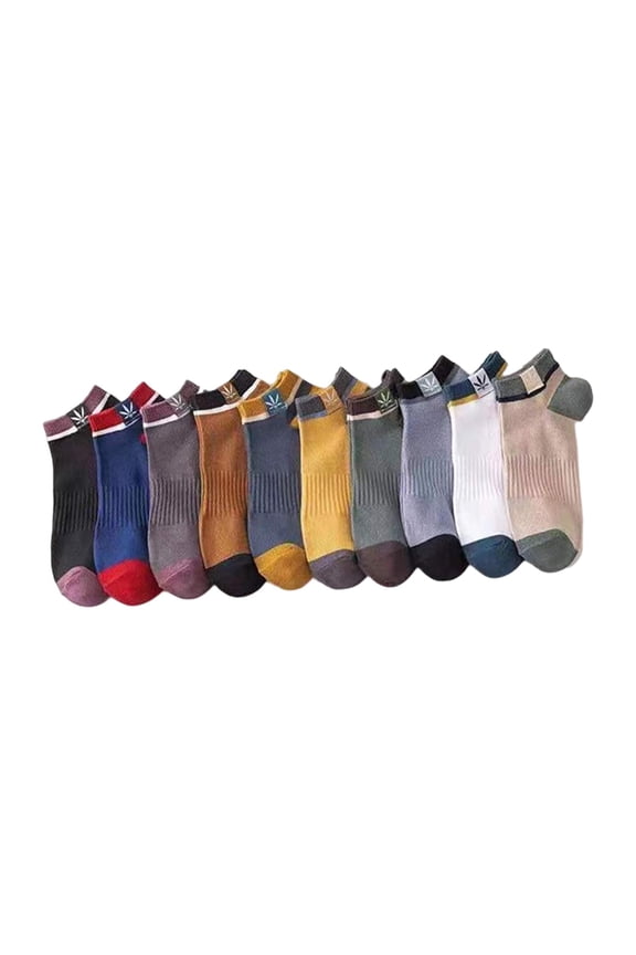 10 Pairs Mens Ankle Socks Short Socks for Trainer Athletic Four Seasons Adults Teens