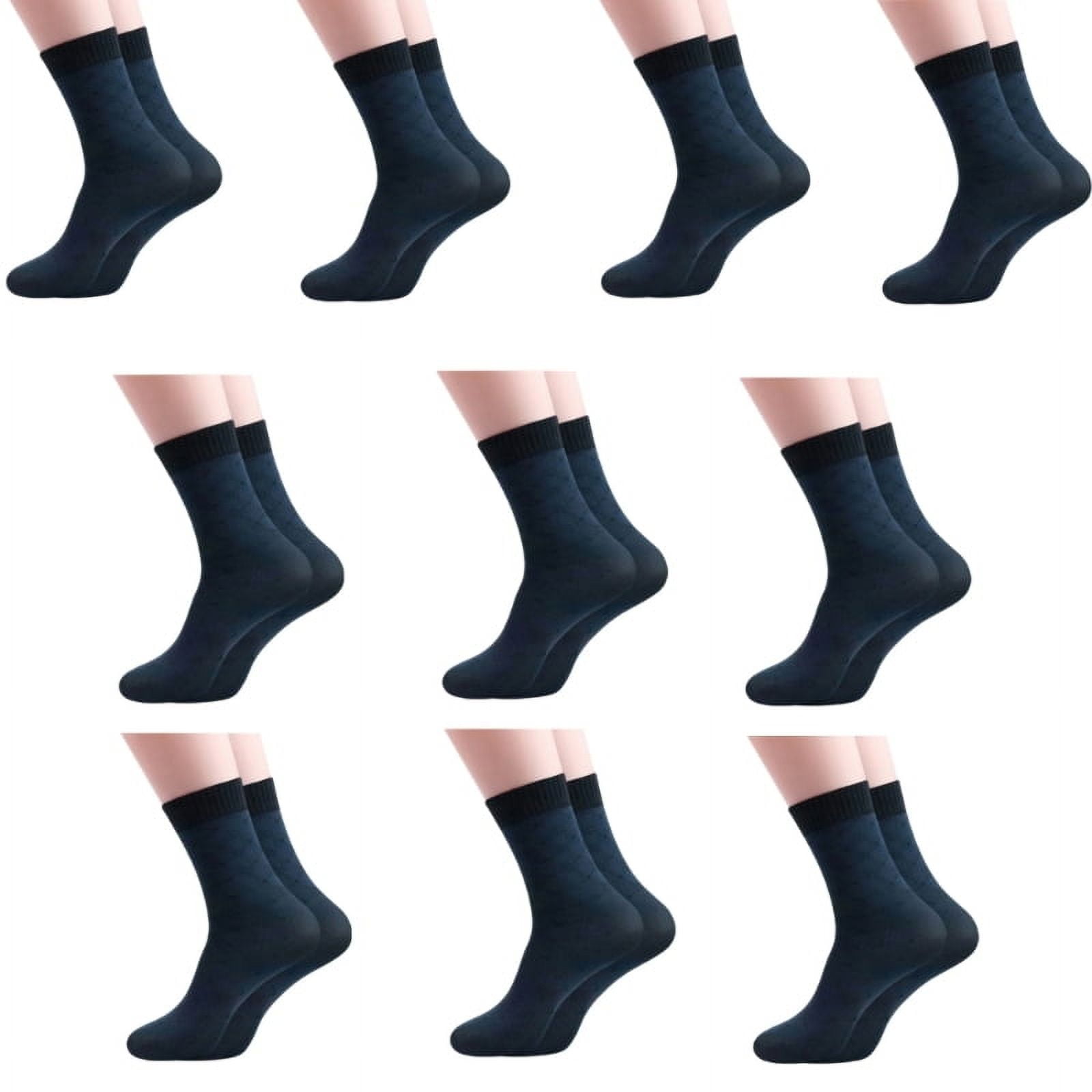 10 Pairs Mens Spring Breathable Dress Crew Socks Fashion Middle Calf ...