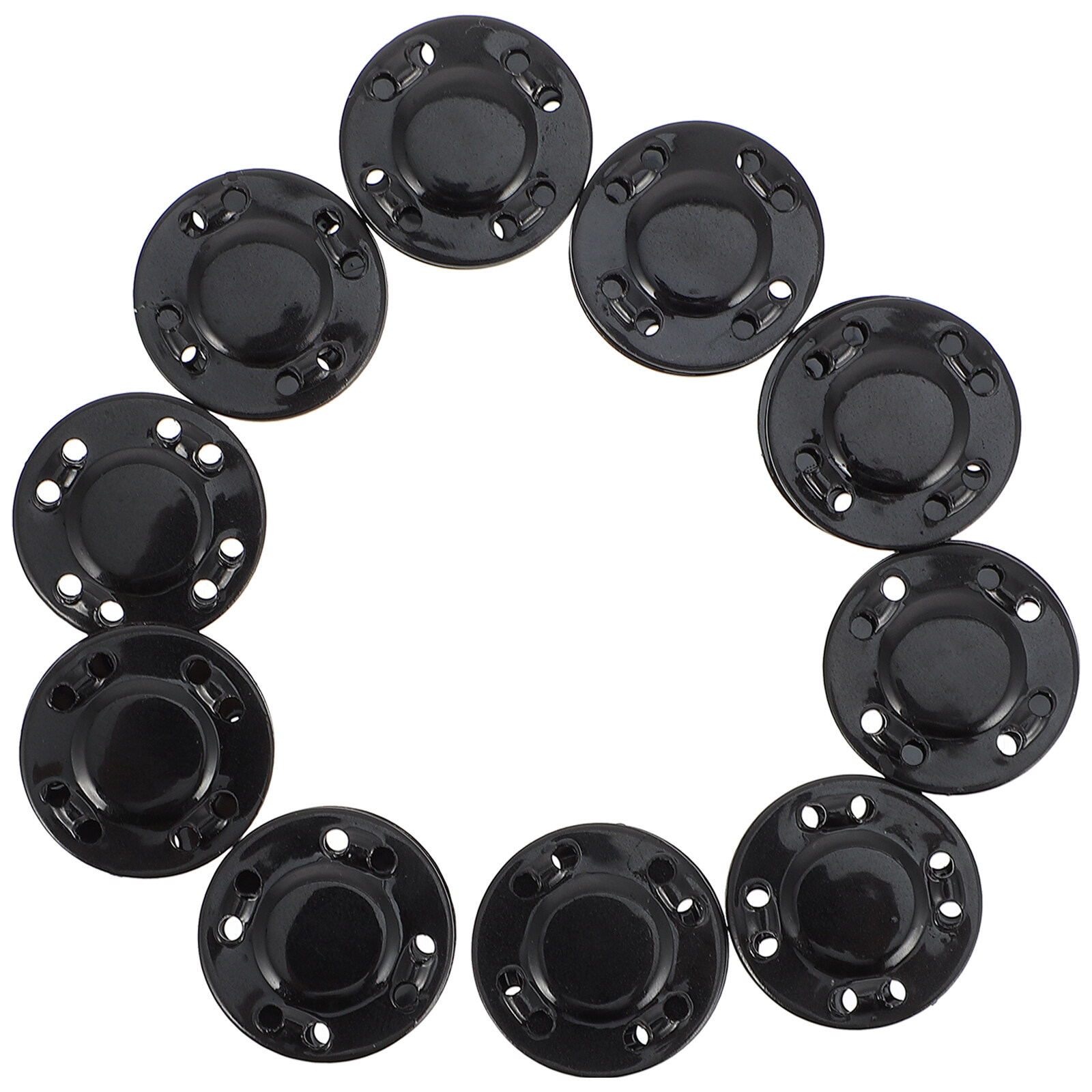 10 Pairs Metal Wallets Buttons Coat Snaps for Purses Slim