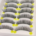 thumbnail image 1 of 10 Pairs Natural False Eyelashes Premium Reusable Handmade For Daily Wear, 1 of 8