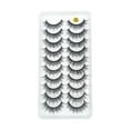 thumbnail image 1 of 10 Pairs Natural Soft False Eyelashes Lightweight Easy To Apply Reusable, 1 of 7