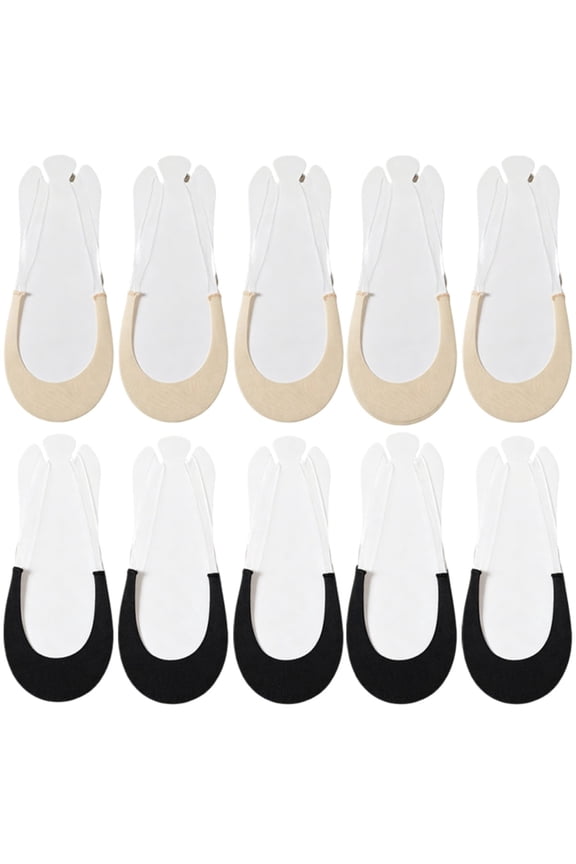 10 Pairs No Show Socks Heel Socks with Invisible Sling Back Womens, Low Cut Half Toe Topper Socks with Non-Slip Straps for Heels