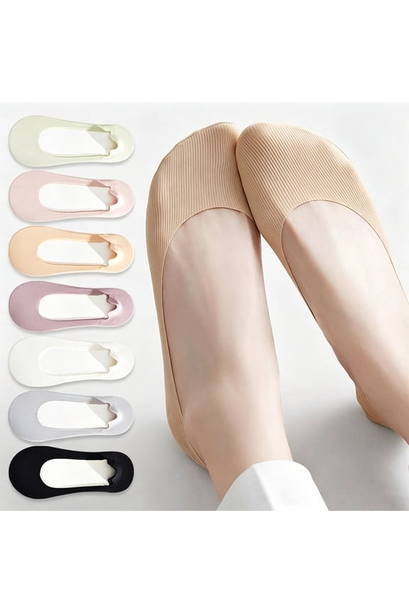 10 Pairs No Show Socks for Women Non-slip Low Cut Liner Socks Invisible Ice Silk Socks Purple