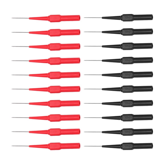 10 Pairs Non-Destructive Wire Piercing Probe Kit 0.7mm Needle Multi-Meter Test Leads Insulator Test Needle Automotive Tool 4mm Socket Socket