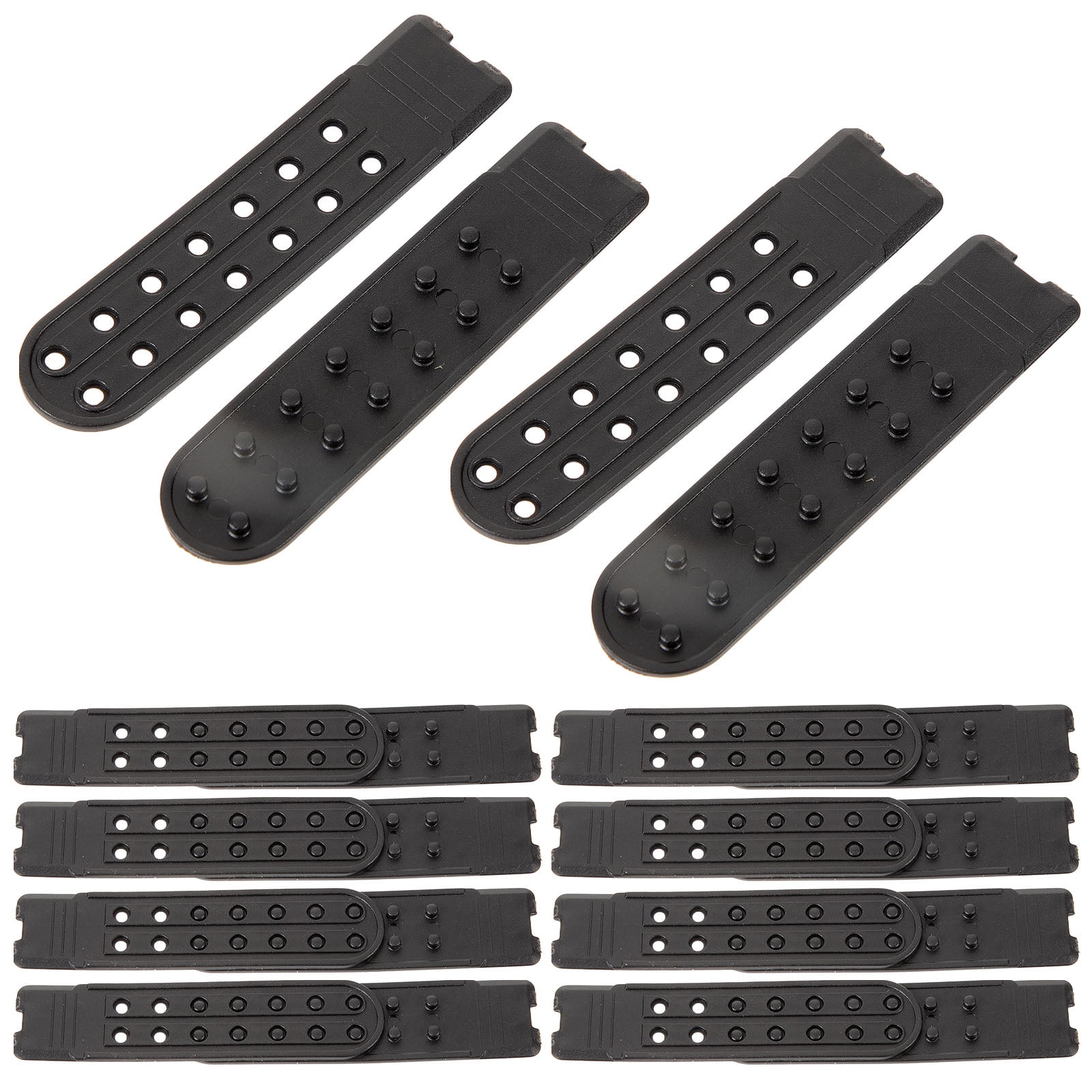 10 Pairs Plastic Hat Strap Replacement Buckle Seven-hole Single