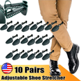 10 Pairs Plastic Men Shoe Trees Adjustable Shoe Boot Trees Stretcher