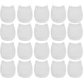 thumbnail image 1 of 10 Pairs Seamless Clog Mule Half Socks for Women Cotton Toe Topper Socks, 1 of 6