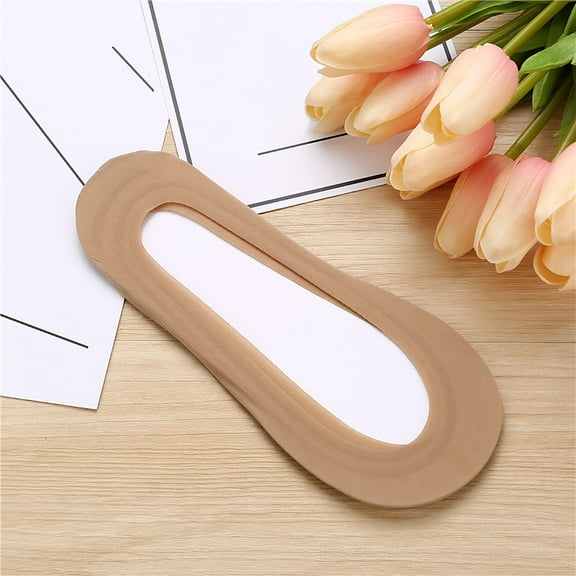 10 Pairs/Set No Show Socks Silky Nylon Low Cut Non Slip Thin Liner Socks Hidden Socks For Boat Summer, Yellow One Size, Size One Size