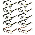 thumbnail image 1 of 10 Pairs Simple Basic Reading Glasses Blue Blocker Black - Computer Anti Fatigue UV Protection Reader +2.75, 1 of 3