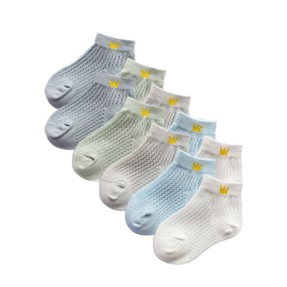 10 Pairs Socks Baby No Show Eyelet Cozy Kids Summer Children