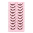 thumbnail image 1 of 10 Pairs Soft Fake Eyelashes Natural Lashes Short Lashes Eye Cat Look X8J4, 1 of 8