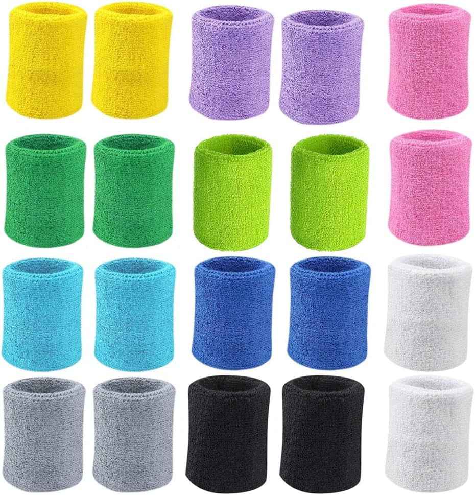 Neon Megastore Pair Of Skull Black Sweatband Wristband Goth Emo Style