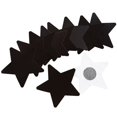 10 Pairs Stars Breast Petals Nipple Covers Disposable Satin Pasties for Women Black