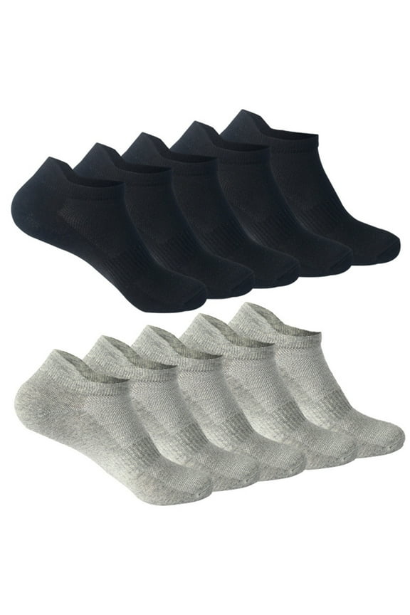 10 Pairs Summer Athletic Casual Socks Breathable Wicking Lightweight Comfort Fit for Daily Sports Wear 10PCS