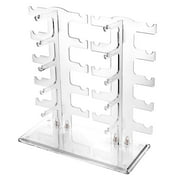 ARROYNER 10 Pairs Sunglasses Display Stand Rack Holder Transparent Acrylics Two Row Glasses Sunglasses Rack Organizer Showcase