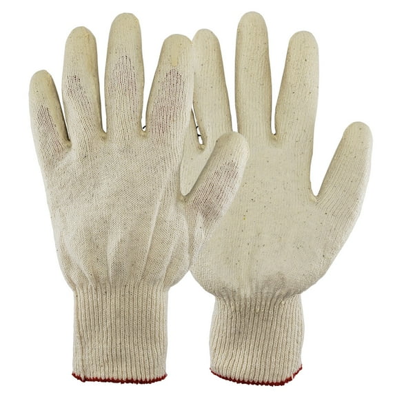 10 Pairs, The Elixir String Knit Palm, White Latex Dipped Nitrile Coated Work Gloves for General Purpose, Safety Working Gloves, Made in Korea