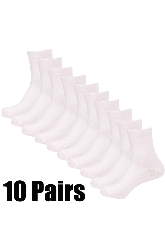 10 Pairs Thin Breathable Linen Socks for Men Women Moisture-wicking Organic Casual Socks, White