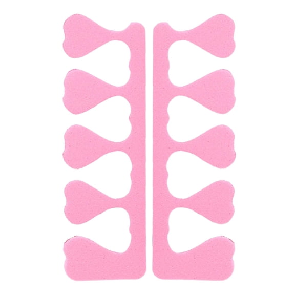 10 Pairs Toe Separators For Pedicure – Soft Foam Toe Spacers For And Spa Use, 12x8x1 cm, Pink 1PCS
