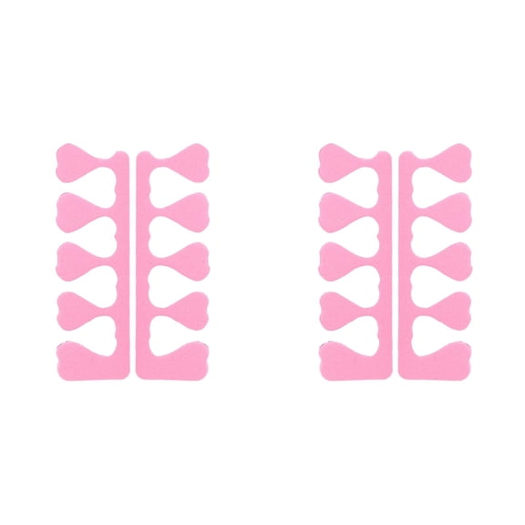 10 Pairs Toe Separators For Pedicure – Soft Foam Toe Spacers For And Spa Use 12x8x1 cm