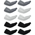 thumbnail image 1 of 10 Pairs UV Sun Protection Arm Sleeve for Men Women Work Cooling Compression Tattoo Cover Up Sleeves for Cycling Fishing, 1 of 6