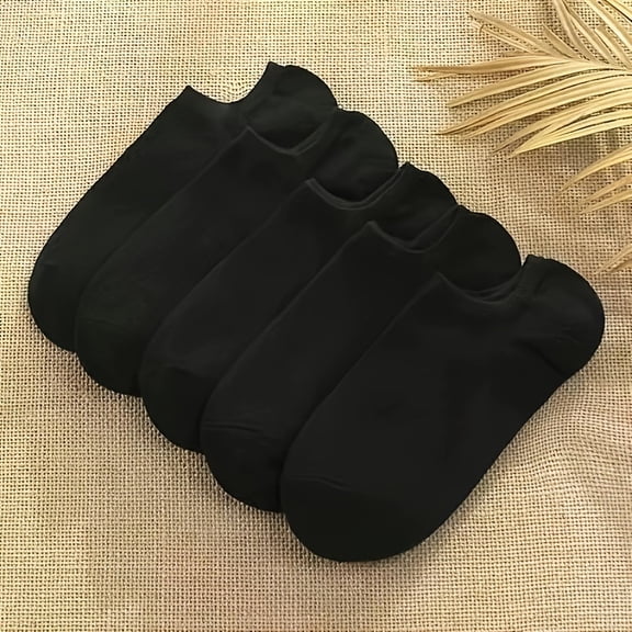 10 Pairs Unisex Socks, Short Ankle No-Show Breathable Moisture-Wicking Socks, Thin Lightweight Invisible Solid Color Boat Socks For Men & Women