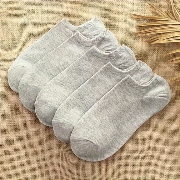 10 Pairs Unisex Socks, Short Ankle No-Show Breathable Moisture-Wicking Socks, Thin Lightweight Invisible Solid Color Boat Socks For Men & Women