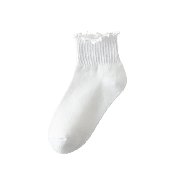 10 Pairs Women Cotton Short Socks Thin Summer Rolled Edge Soft Comfy Ankle Socks