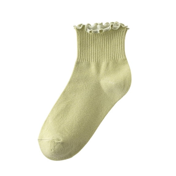 10 Pairs Women Cotton Short Socks Thin Summer Rolled Edge Soft Comfy Ankle Socks