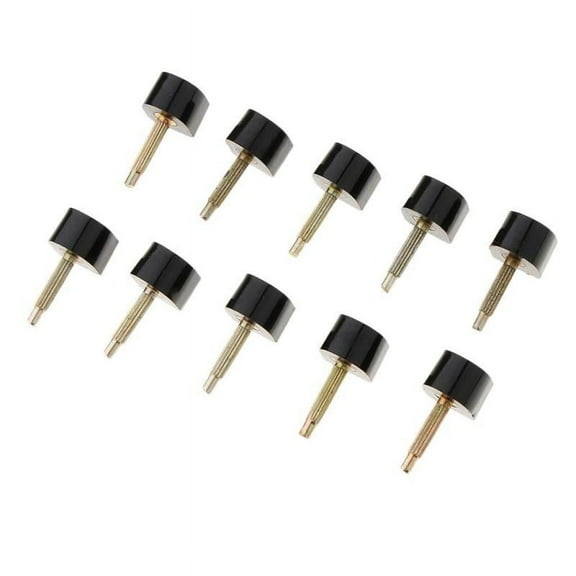 10 Pairs Women High Heel Shoe Tips Shoes Replacement Making - Black, 9mm